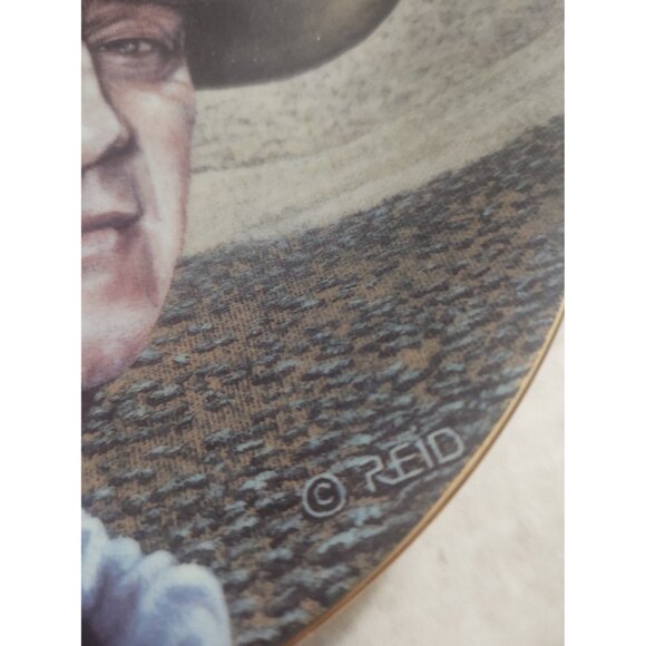 American Legend Collector Plate John Wayne by Kel Reid 8 1/2" - Picture 4 of 8
